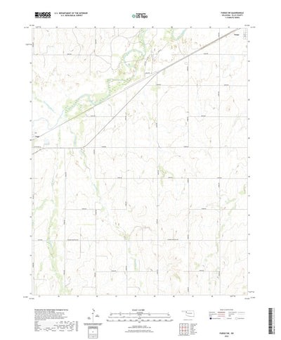 United States Geological Survey Fargo SW, OK (2022, 24000-Scale) digital map