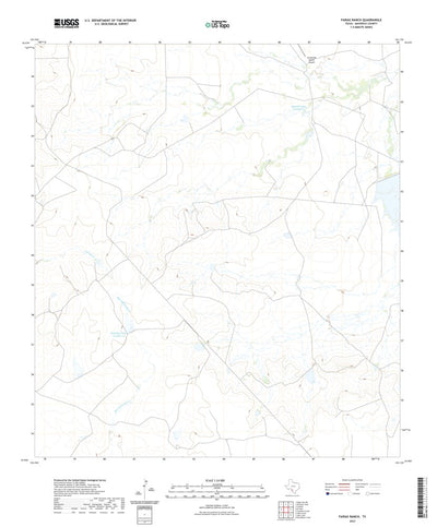 United States Geological Survey Farias Ranch, TX (2022, 24000-Scale) digital map