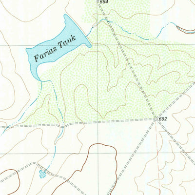 United States Geological Survey Farias Tank, TX (1984, 24000-Scale) digital map