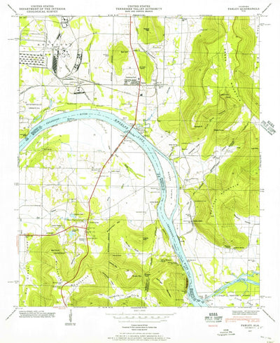 United States Geological Survey Farley, AL (1947, 24000-Scale) digital map