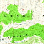 United States Geological Survey Farm Creek Peak, UT (1962, 24000-Scale) digital map