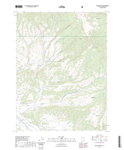 United States Geological Survey Farm Creek Peak, UT (2023, 24000-Scale) digital map