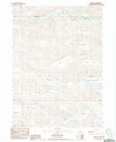 United States Geological Survey Farm Flat, NE (1985, 24000-Scale) digital map