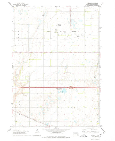 United States Geological Survey Farmer, SD (1973, 24000-Scale) digital map