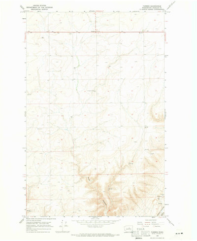 United States Geological Survey Farmer, WA (1968, 24000-Scale) digital map