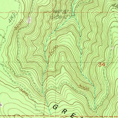 United States Geological Survey Farmers Butte, OR (1988, 24000-Scale) digital map