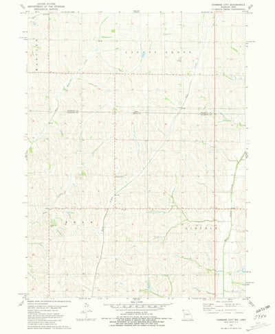 United States Geological Survey Farmers City, MO-IA (1981, 24000-Scale) digital map