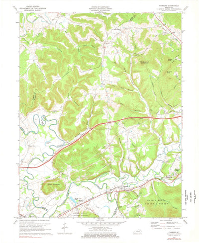 United States Geological Survey Farmers, KY (1970, 24000-Scale) digital map