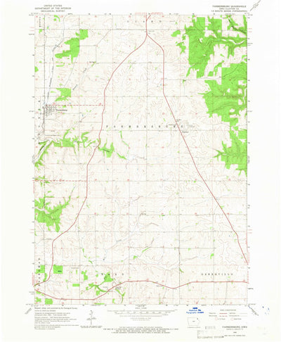 United States Geological Survey Farmersburg, IA (1965, 24000-Scale) digital map