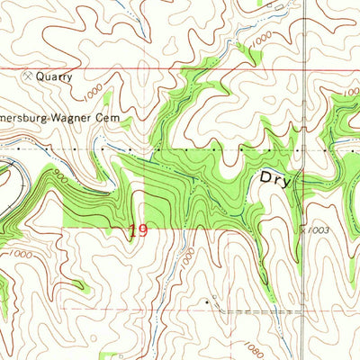 United States Geological Survey Farmersburg, IA (1965, 24000-Scale) digital map