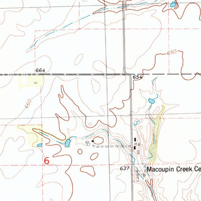 United States Geological Survey Farmersville, IL (1979, 24000-Scale) digital map