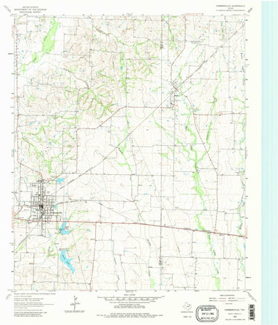 United States Geological Survey Farmersville, TX (1962, 24000-Scale) digital map