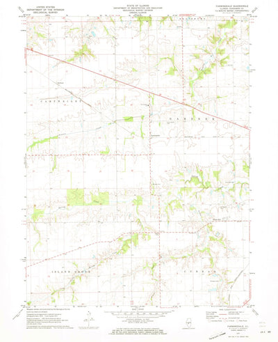 United States Geological Survey Farmingdale, IL (1971, 24000-Scale) digital map