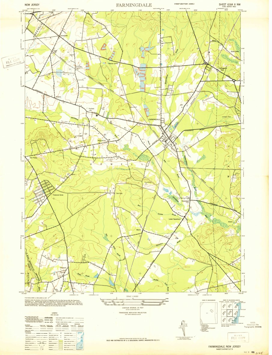  YellowMaps Long Branch NJ topo map, 1:24000 Scale