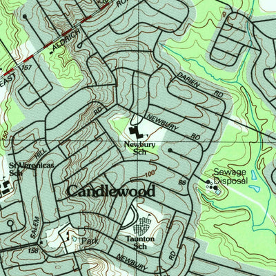 United States Geological Survey Farmingdale, NJ (1989, 24000-Scale) digital map