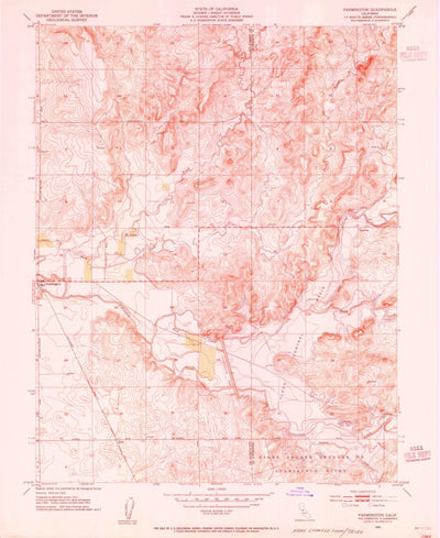 United States Geological Survey Farmington, CA (1953, 24000-Scale) digital map
