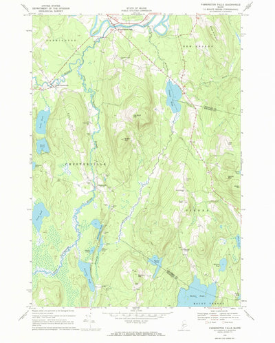 United States Geological Survey Farmington Falls, ME (1968, 24000-Scale) digital map