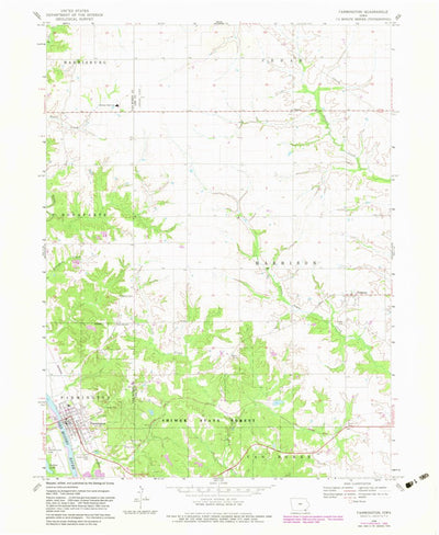 United States Geological Survey Farmington, IA (1968, 24000-Scale) digital map