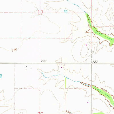 United States Geological Survey Farmington, IA (1968, 24000-Scale) digital map