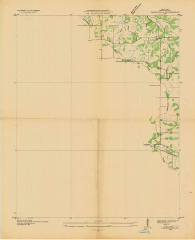 United States Geological Survey Farmington, KY (1936, 24000-Scale) digital map