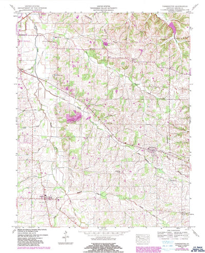 United States Geological Survey Farmington, KY (1951, 24000-Scale) digital map