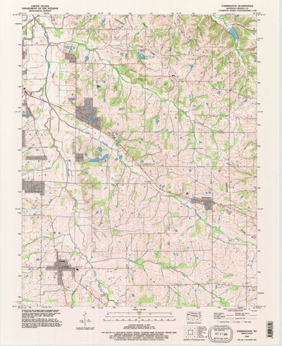 United States Geological Survey Farmington, KY (1993, 24000-Scale) digital map
