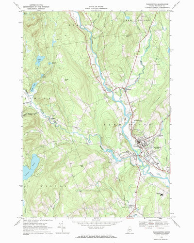 United States Geological Survey Farmington, ME (1968, 24000-Scale) digital map