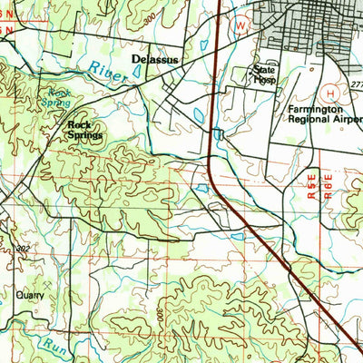 United States Geological Survey Farmington, MO-IL (1987, 100000-Scale) digital map