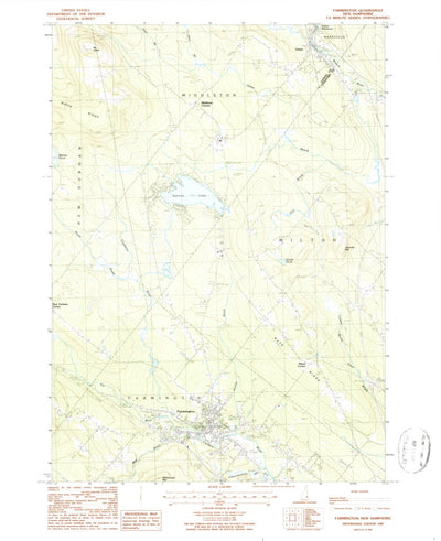 United States Geological Survey Farmington, NH (1987, 24000-Scale) digital map