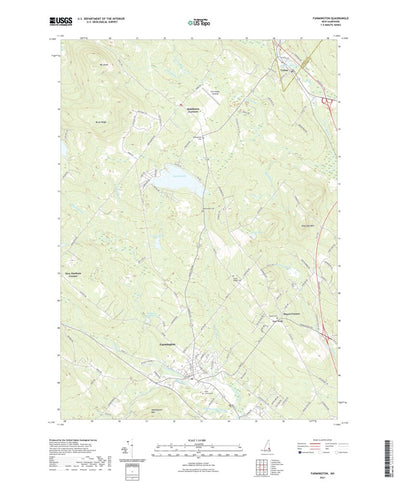 United States Geological Survey Farmington, NH (2021, 24000-Scale) digital map