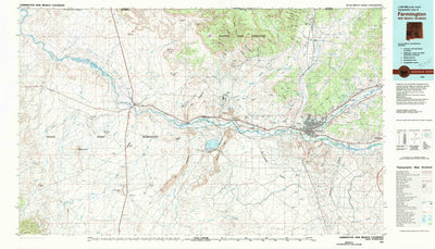 United States Geological Survey Farmington, NM-CO (1980, 100000-Scale) digital map