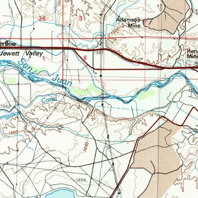 United States Geological Survey Farmington, NM-CO (1980, 100000-Scale) digital map