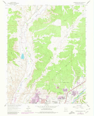 United States Geological Survey Farmington North, NM (1963, 24000-Scale) digital map