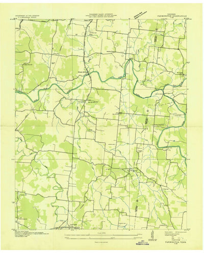 United States Geological Survey Farmington, TN (1936, 24000-Scale) digital map