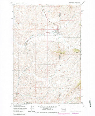 United States Geological Survey Farmington, WA-ID (1964, 24000-Scale) digital map