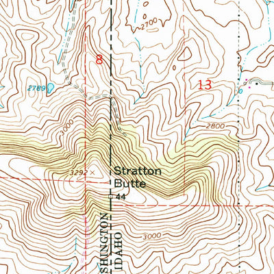 United States Geological Survey Farmington, WA-ID (1964, 24000-Scale) digital map