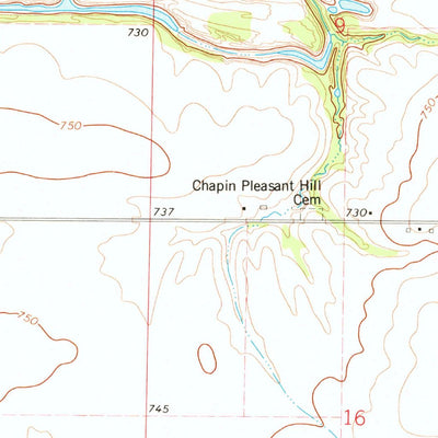 United States Geological Survey Farmington West, IL (1974, 24000-Scale) digital map