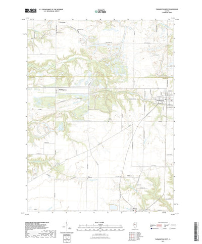 United States Geological Survey Farmington West, IL (2021, 24000-Scale) digital map