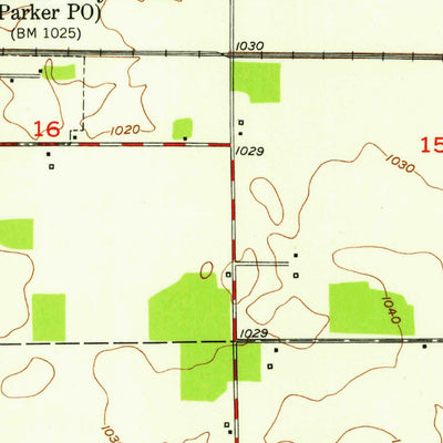United States Geological Survey Farmland, IN (1952, 24000-Scale) digital map