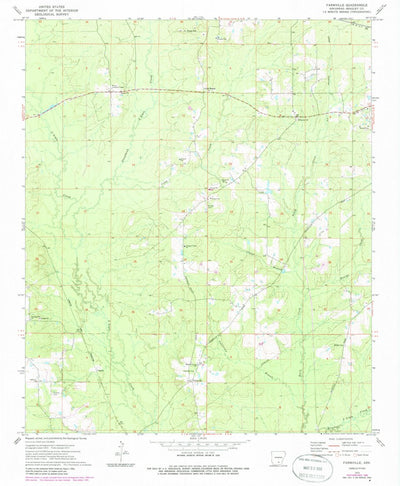 United States Geological Survey Farmville, AR (1973, 24000-Scale) digital map