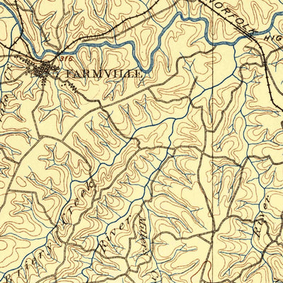 Farmville, VA (1891, 125000-Scale) Map by United States Geological ...