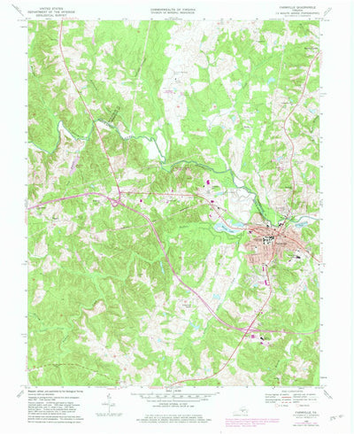 United States Geological Survey Farmville, VA (1968, 24000-Scale) digital map