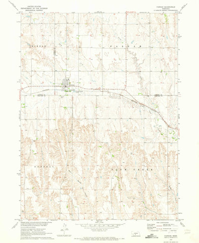 United States Geological Survey Farnam, NE (1970, 24000-Scale) digital map