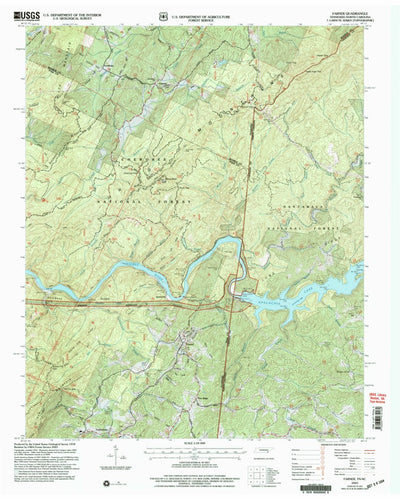 United States Geological Survey Farner, TN-NC (2003, 24000-Scale) digital map
