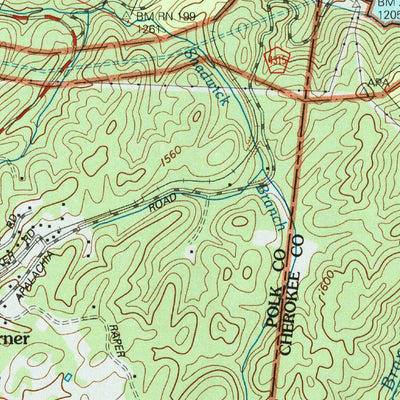 United States Geological Survey Farner, TN-NC (2003, 24000-Scale) digital map