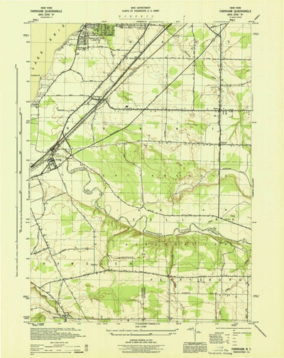United States Geological Survey Farnham, NY (1944, 31680-Scale) digital map