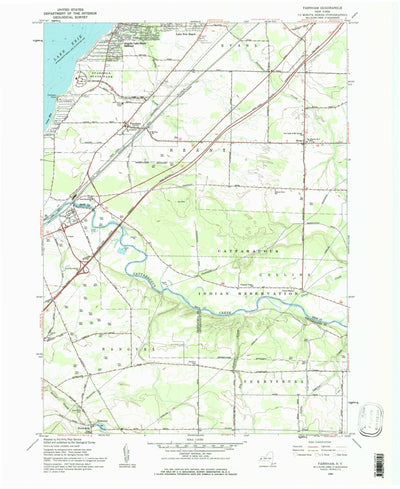 United States Geological Survey Farnham, NY (1960, 24000-Scale) digital map
