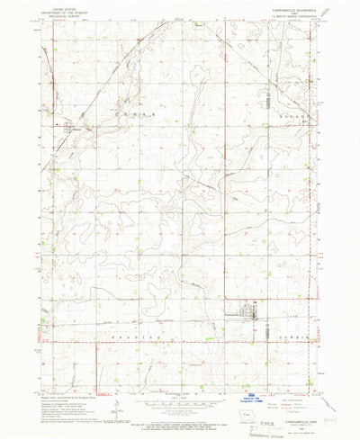 United States Geological Survey Farnhamville, IA (1965, 24000-Scale) digital map