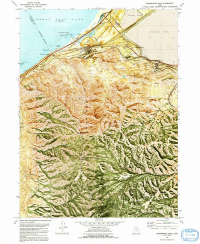United States Geological Survey Farnsworth Peak, UT (1972, 24000-Scale) digital map