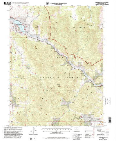 United States Geological Survey Farnum Peak, CO (1994, 24000-Scale) digital map
